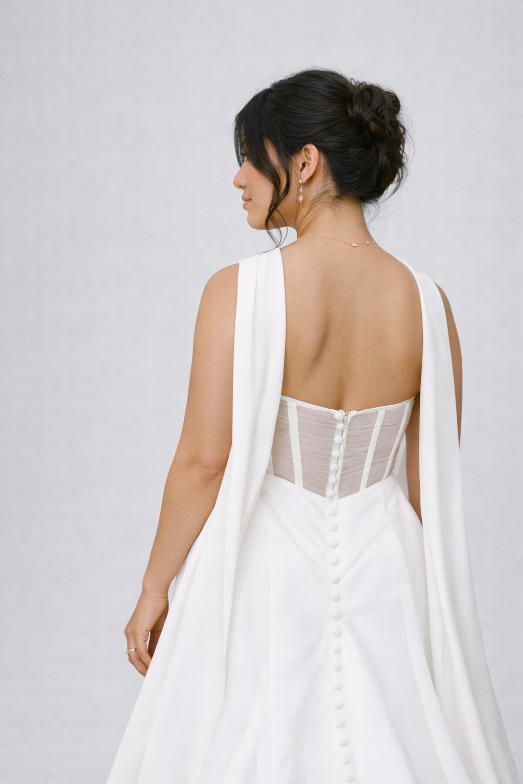 Kayla Strapless Satin Wedding Dress